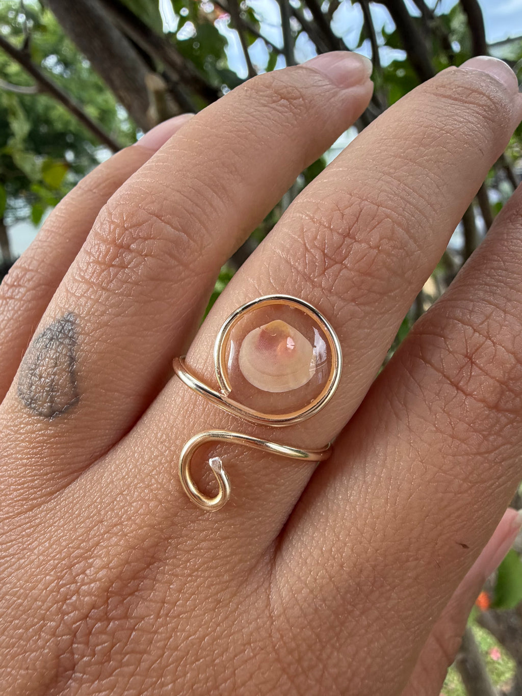 Real Shell Ring